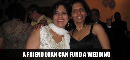 peer loan paid for a wedding